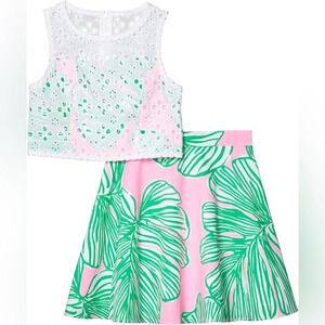 Lilly Pulitzer Girls 2pc Tank & Skirt Set
